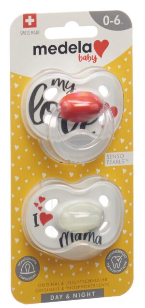 MEDELA Baby Nuggi Day&Night 0-6 Sig Love     2 Stk