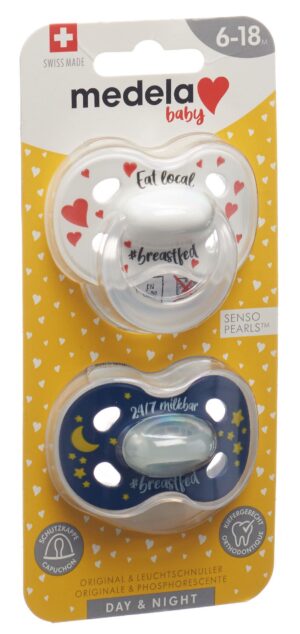 MEDELA Baby Nuggi Day&Night 6-18 breastfed   2 Stk