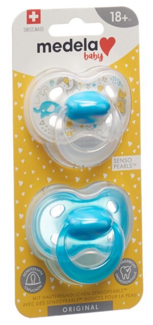 MEDELA Baby Nuggi Original 18+ Blau          2 Stk