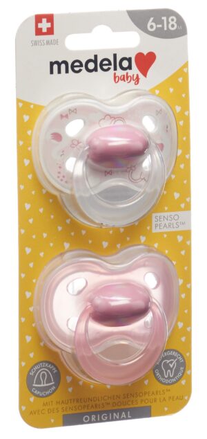 MEDELA Baby Nuggi Original 6-18 Rosa         2 Stk