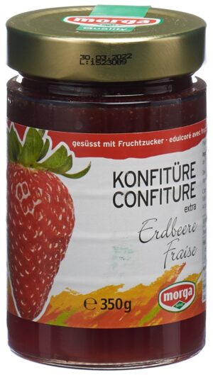 MORGA Konfitüre Erdbeer Fruchtz              350 g