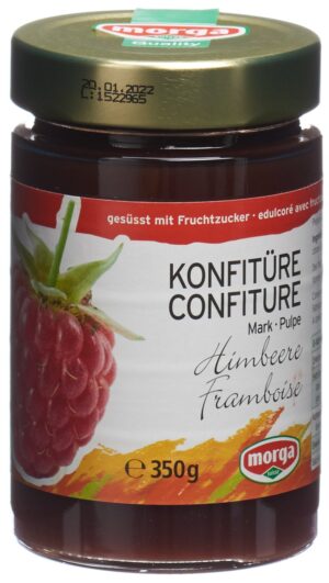 MORGA Konfitüre Himbeermark Fruchtz          350 g