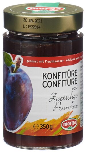MORGA Konfitüre Zwetschgen Fruchtz           350 g