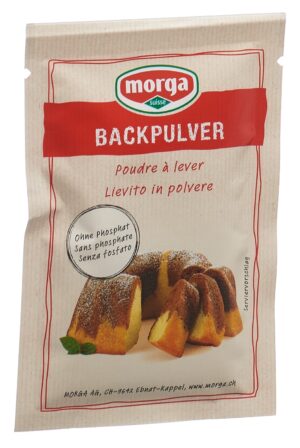 MORGA Backpulver ohne Phosphat            Btl 22 g
