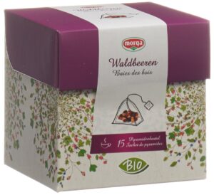 MORGA Waldbeeren Fruechtetee Pyramide Bio 15 Stk
