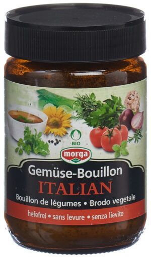 MORGA Gemüse Bouillon hefefr Italian Bio Kno 200 g