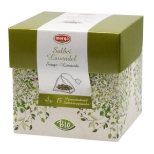 MORGA Salbei-Lavend Kraeutertee Pyramide Bio 15 Stk