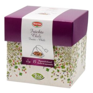 MORGA Chili Fruechtetee Pyramide Bio 15 Stk