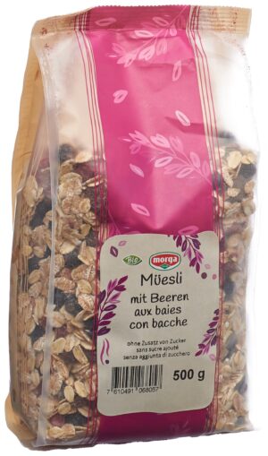 MORGA Müesli mit Beeren Bio              Btl 500 g