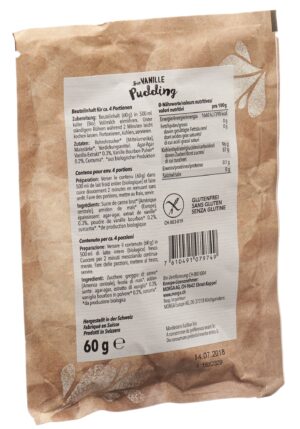 MORGA Pudding Vanille Curcuma Bio         Btl 60 g