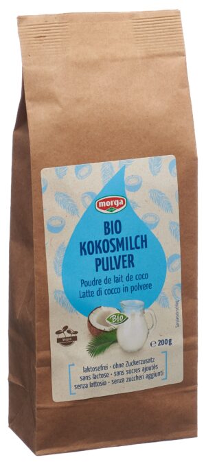 MORGA Kokosmilchpulver Bio               Btl 200 g