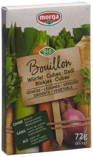 MORGA Gemuese Bouillon Wuerfel go clean Bio 8 Stk