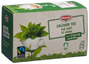 MORGA Gruener Tee m/H Bio Fairtrade Knospe 20 Stk
