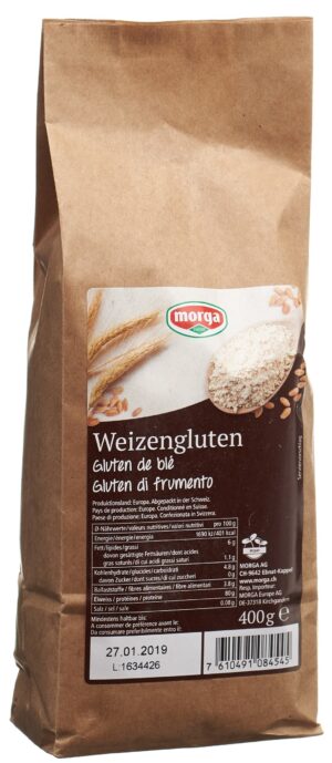 MORGA Weizengluten                       Btl 400 g