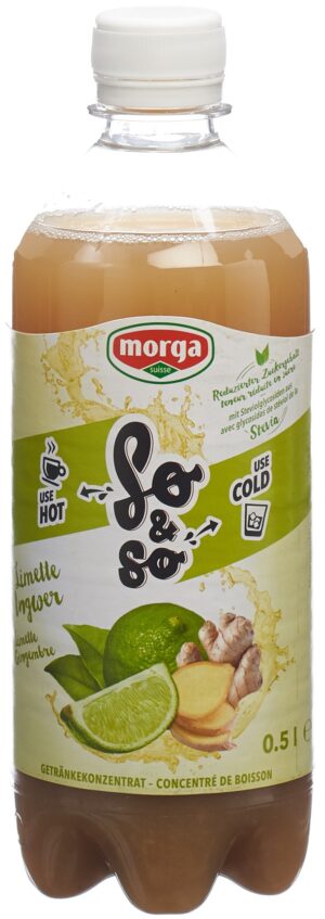 SO&SO Limette-Ingwer Konz mit Stevia       Fl 5 dl