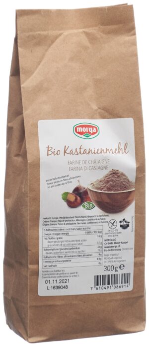 MORGA Kastanienmehl Bio glutenfrei           300 g