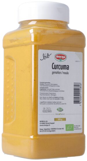MORGA Gewürz Curcuma gemahlen Bio         Ds 575 g
