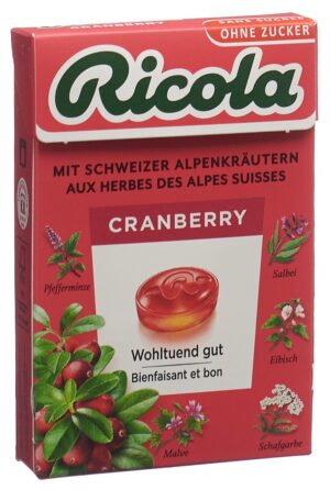 RICOLA Bonbons Cranberry oZ mS Box 50 g