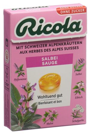 RICOLA Bonbons Salbei oZ mS               Box 50 g