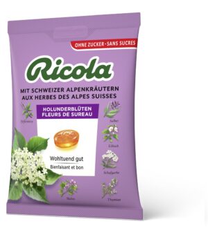 RICOLA Bonbons Holunderblüten oZ mS      Btl 125 g