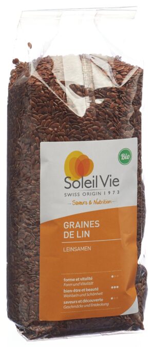 SOLEIL VIE Vollkorn-Leinsamen-Körner Bio     500 g