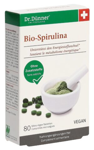 DUNNER Bio Spirulina aktives Leben Tabl NL  80 Stk