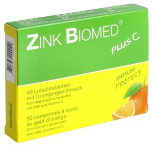ZINK BIOMED plus C Lutschtabl Orange        50 Stk