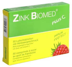 ZINK BIOMED plus C Lutschtabl Himbeer       50 Stk