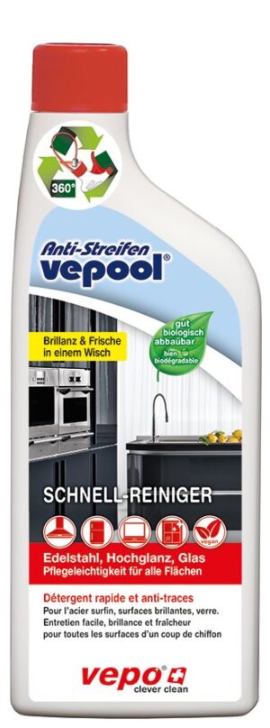 VEPOOL Anti-Streifen Schnellrein Ersatzpack 500 ml