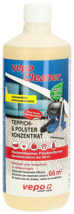 VEPOCLEANER Teppich+Polster Konz 66m2      1000 ml