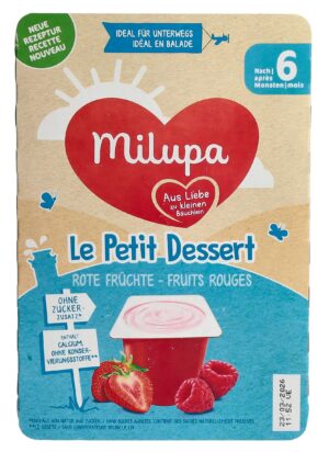 MILUPA le Petit Dessert Himbeere Erdbeere   6 55 g