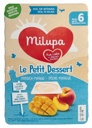 MILUPA le Petit Dessert Mango Pfirsich      6 55 g