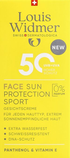 WIDMER Face Sun Protect Sport LSF50 o Parf   50 ml