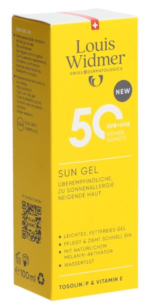 WIDMER Sun Gel LSF50 parf                   100 ml
