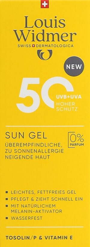 WIDMER Sun Gel LSF50 o Parf                 100 ml