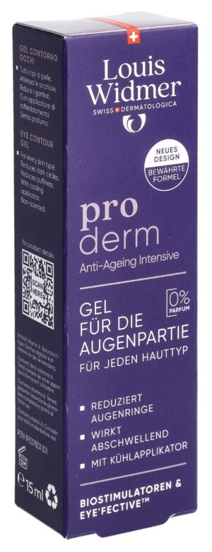 WIDMER Proderm Gel Augenpartie o Parf        15 ml