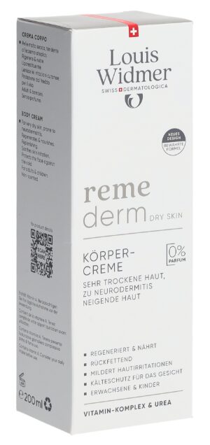 WIDMER Remederm Körpercreme o Parf 200 ml