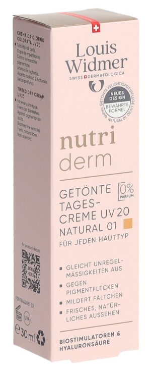 WIDMER Nutriderm get Tagescr UV20 nat o Parf 30 ml