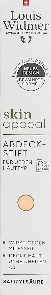 WIDMER Skin Appeal Abdeckstift 01          0.250 g