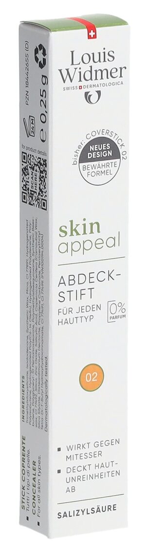 WIDMER Skin Appeal Abdeckstift 02          0.250 g