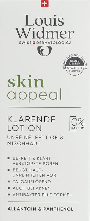 WIDMER Skin Appeal klärende Lotion          150 ml