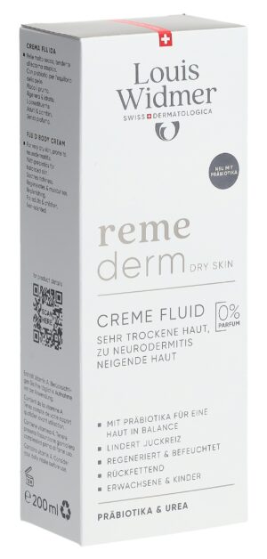 WIDMER Remederm Creme Fluid Probio o Parf   200 ml