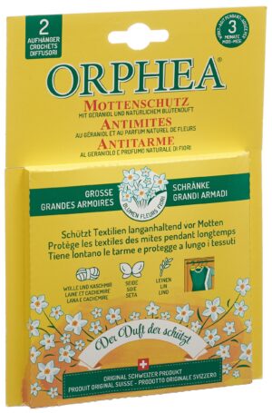ORPHEA Mottenschutz Aufhänger Blütenduft     2 Stk