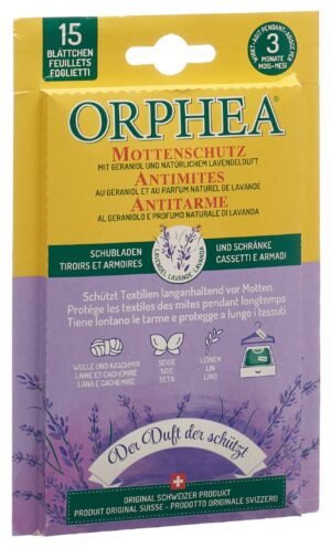 ORPHEA Mottenschutz Blätter Lavendel        15 Stk