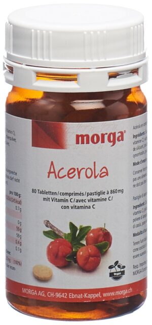 MORGA Acerola Tabl 80 mg Vitamin C          80 Stk