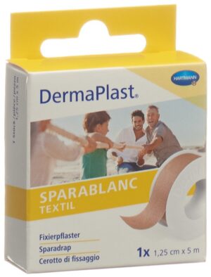 DERMAPLAST Sparablanc Textil 1.25cmx5m hautfarbe
