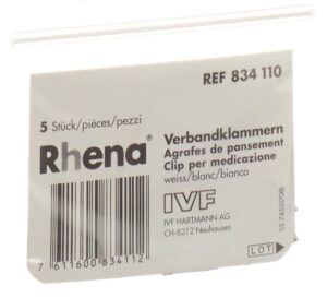 RHENA Verbandklammern weiss                  5 Stk
