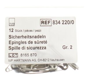 IVF Sicherheitsnadeln Gr2 38mm          Btl 12 Stk