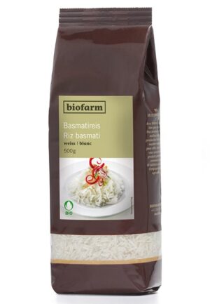 BIOFARM Basmatireis weiss Knospe Btl 500 g