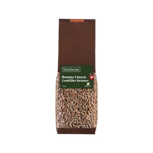 BIOFARM Braune Linsen Berglinse CH Knospe 500 g